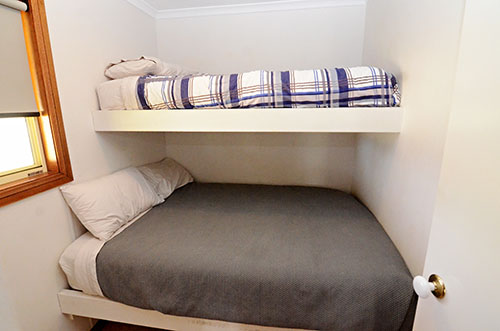 Second Bedroom: Double bed/Single bed bunk